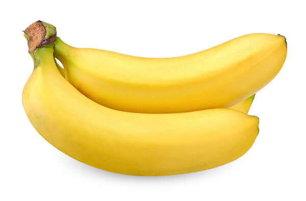 Banana isolated on white clipping path