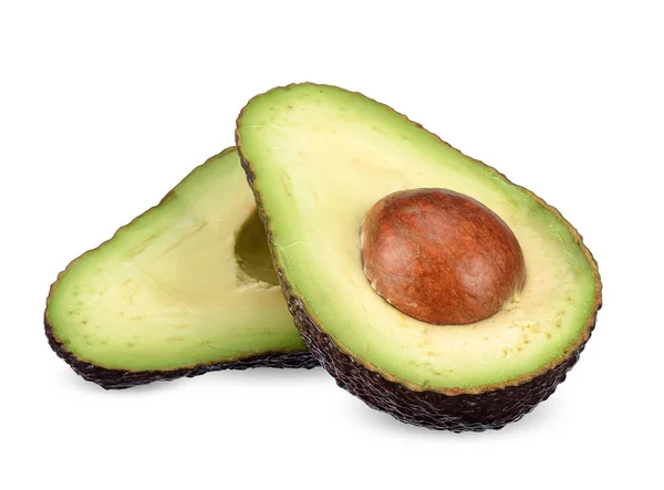 Avocado isolato sul percorso di ritaglio bianco — Foto Stock