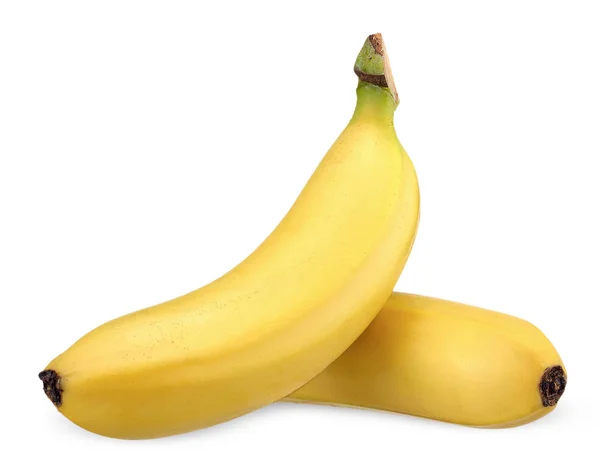 Plátano aislado en el camino de recorte blanco — Foto de Stock