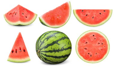 Karpuz toplama yolu beyaz, karpuz kırpma yolu üzerinde izole