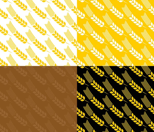 Wheat ears seamless pattern — Stock Vector