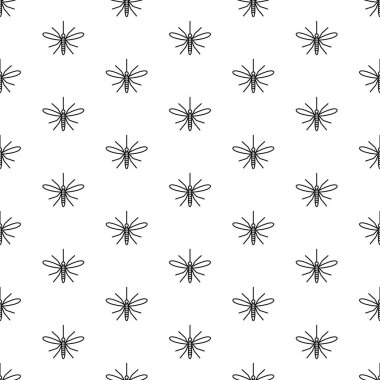 Sivrisinek seamless modeli. Ana sayfa görünümü sivrisinek böcek sembollerde bir