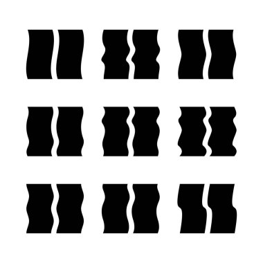 Kenarlıklar çiftleri döşeme. Bulmaca veya zemin döşeme konsept illüstrasyon.