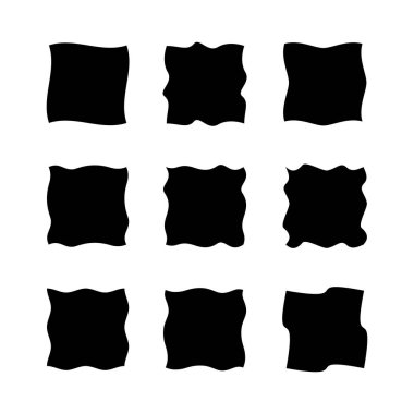 Eğri sınırları taşlarla. Düz dolgu eğri çizgiler sınırları obj