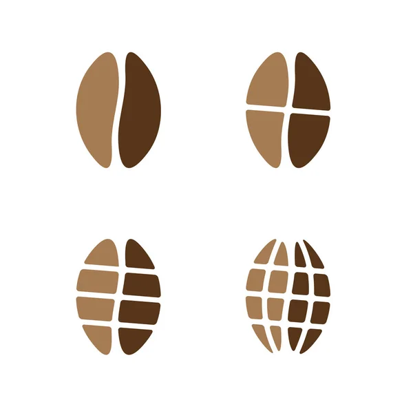 Granos de café molidos en diferentes tamaños. Grados de molino de café . — Archivo Imágenes Vectoriales