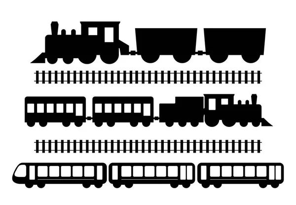 Набір поїздів — стоковий вектор