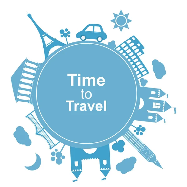 Time to travel, concept — Stock Vector
