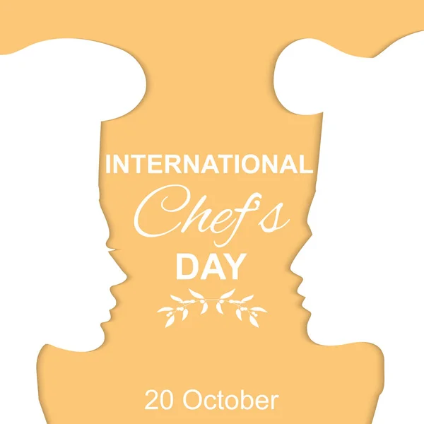国际厨师日 — 图库矢量图片