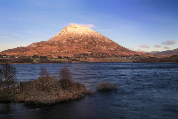 Mount Errigal Donegal Irlandia Zimie — Zdjęcie stockowe