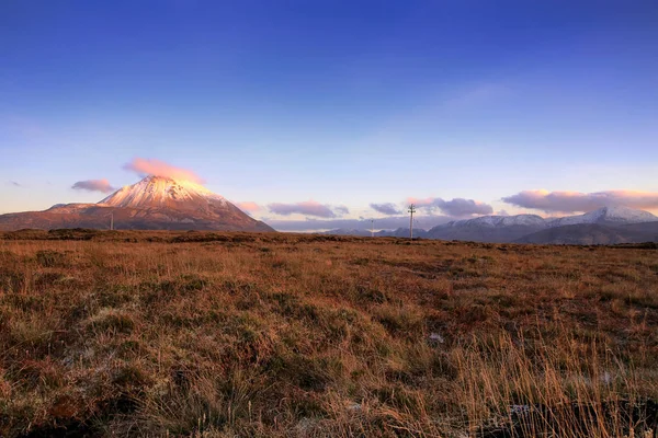 Mount Errigal Trucizny Glen Zamek Glenveagh Donegal Irlandia — Zdjęcie stockowe