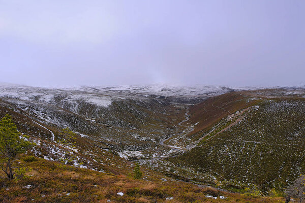 Scottish Highlands in winter