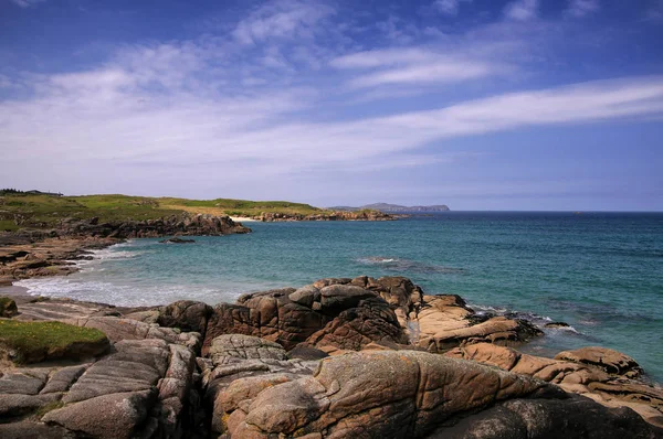 Kilátás Nyílik Part Carrickfin Donegal Írország — Stock Fotó