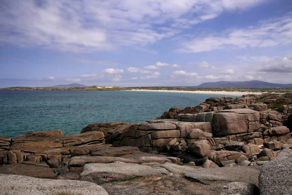 Widok Wybrzeże Carrickfin Donegal Irlandia — Zdjęcie stockowe