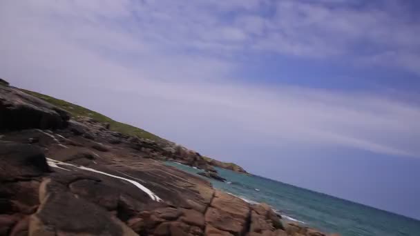 Atlantic Coastline Carrickfin Donegal Irlanda — Vídeo de Stock