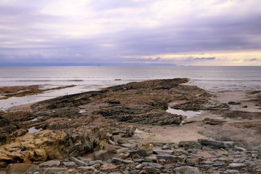 Ballyheigue, Co Kerry, İrlanda üzerinden Atlantik görünümünü