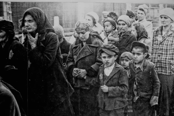 Ahol Auschwitzi Foglyok Hozták Térképén — Stock Fotó
