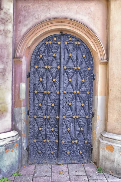 Old Door Jewish Quarter Krakow Poland — Stock Photo, Image