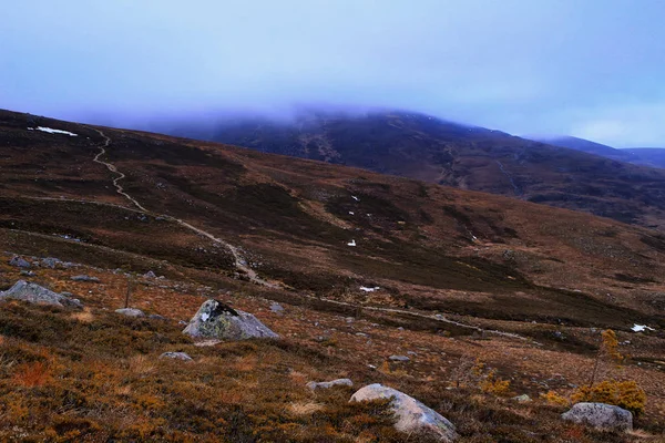 Cairngorm Mountains Aviemore Skotsko Zimě — Stock fotografie