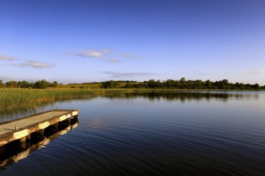 Devenish Adası, Lough Erne, Fermanagh, Kuzey İrlanda.