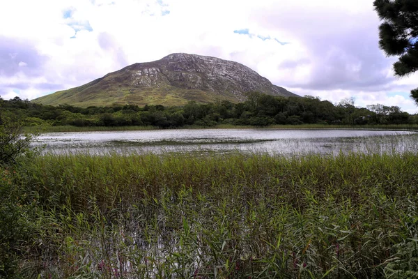 Jezioro Pollacappul Kylemore Abbey Connemara Galway Irlandia — Zdjęcie stockowe