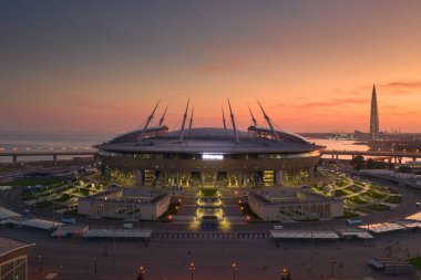 Krestovsky adasında Stadium ' Sankt Petersburg Arena '. St. Petersburg 'da. Rusya