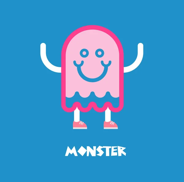 Kinder Monster Logo Vektor — Stockvektor