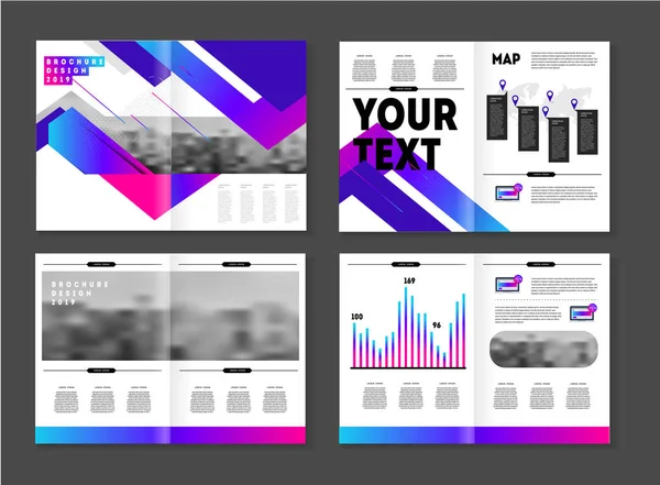 Brochure design for business — Stok Vektör
