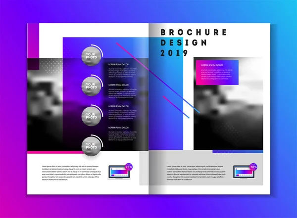 Brochure design for business — Stockvector