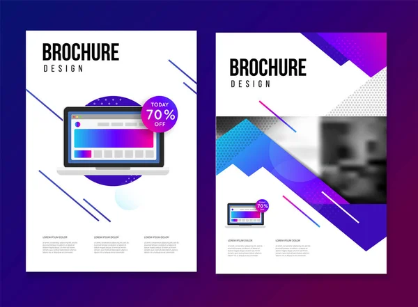 Vector brochure template — Stock Vector