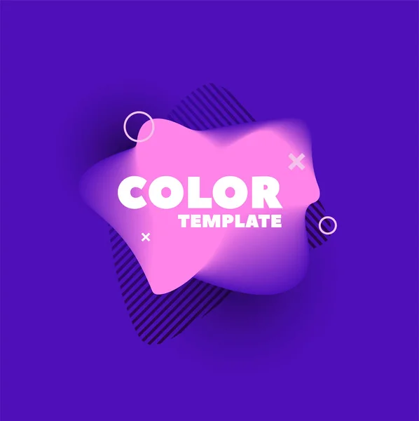 Gradient abstract banners met vloeiende vormen — Stockvector