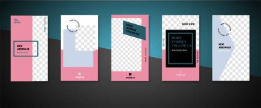 Düzenlenebilir sosyal medya öyküleri için telefon vektör