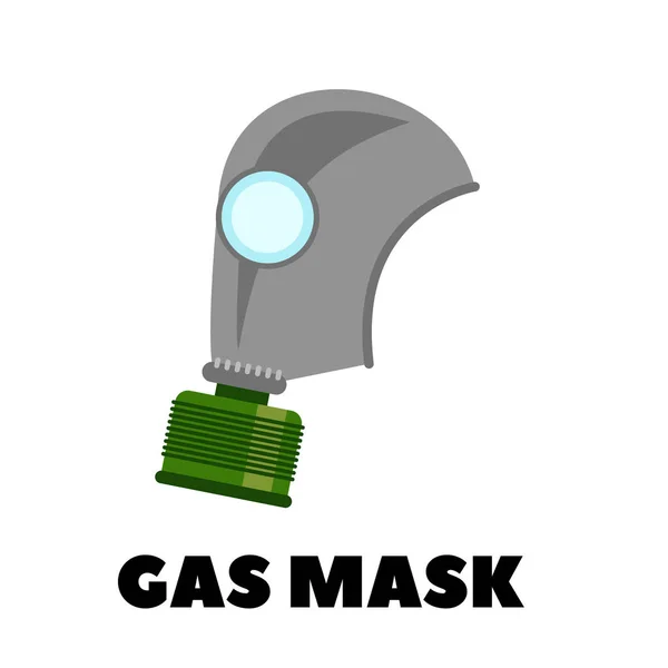 Vektor Gasmaske Symbol Vektor auf weiß — Stockvektor