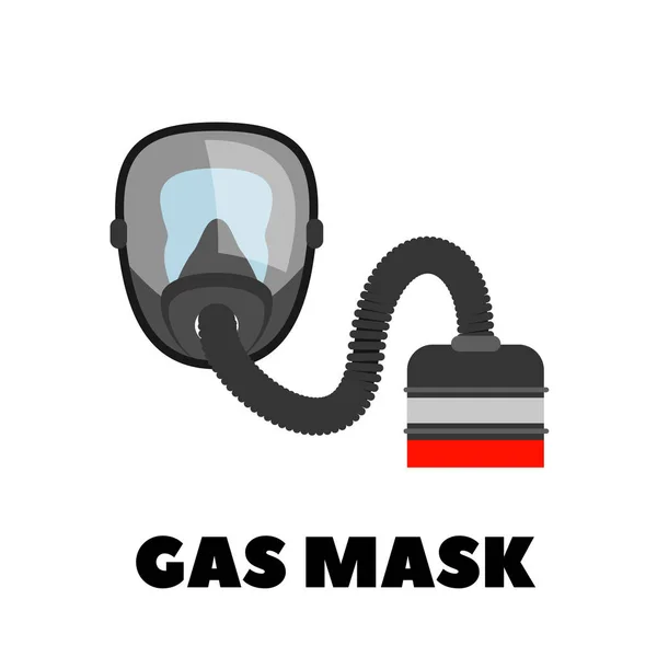 Vector gasmask ikonen vektor på vit — Stock vektor