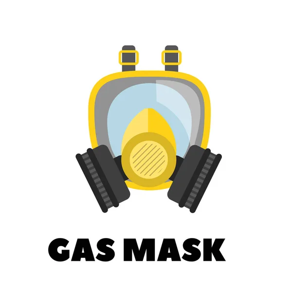 Vektor Gasmaske Symbol Vektor auf weiß — Stockvektor