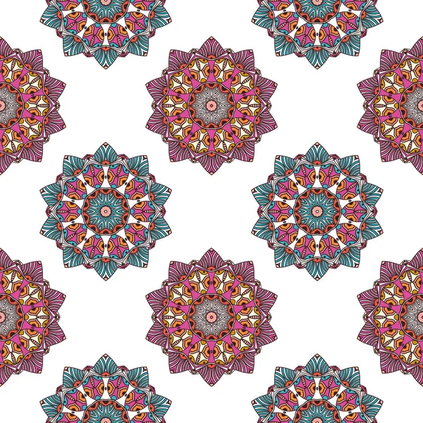 Mandala Ornament schönes Muster Geometrisches Kreiselement aus Vektor — Stockvektor
