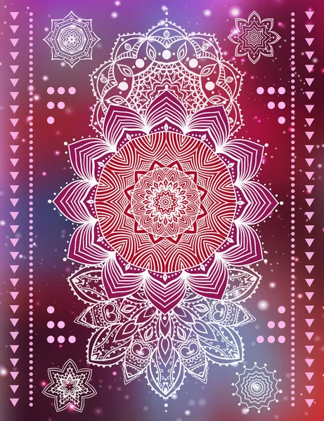 Mandala set și alte elemente. Ilustrație vectorială. Mandala tatuaj . — Vector de stoc