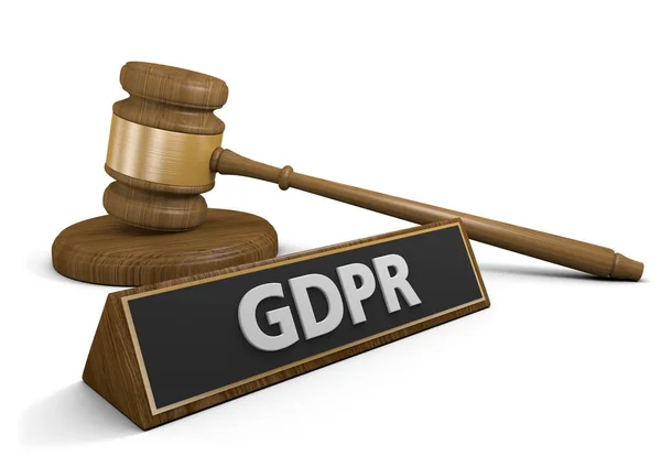 Concepto Demandas Aplicación Legal Ley Privacidad Datos Del Rgpd Europa — Foto de Stock