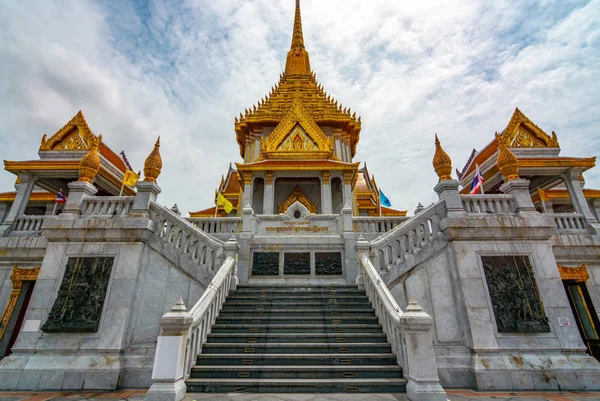 Bangkok Tajlandia Lipca 2016 Grand Wejście Świątyni Złotego Buddy Bangkoku Zdjęcie Stockowe