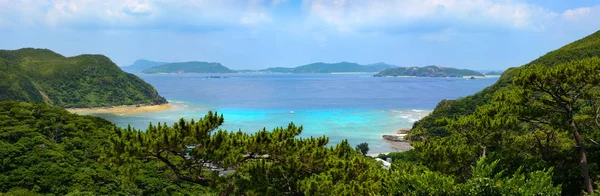 Piękny Panoramiczny Widok Tokashiku Beach Tropikalnej Wyspie Tokashiki Okinawa Japonia Obrazek Stockowy