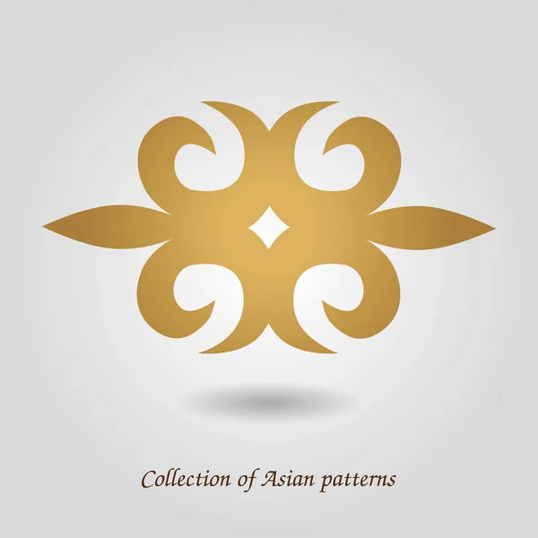 Astratto asiatico, orientale ornamento . — Vettoriale Stock