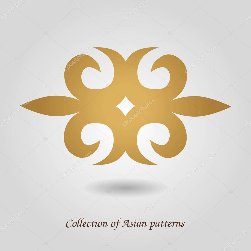 Abstract Asian, oriental ornament. 