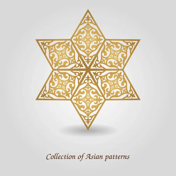 Abstrakt asiatisch, orientalisch ornament.abstrakt asiatisch, orientalisch ornam — Stockvektor