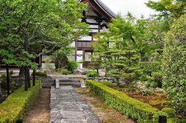 Tenryu-ji tapınağının Zen bahçesi, Kyoto, Japonya