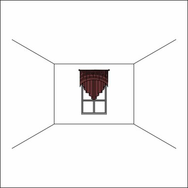 perdeler pencere iç. Lüks ipek kadife perdeler ve draperies. 