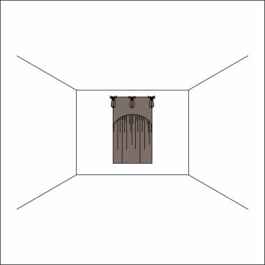 perdeler pencere iç. Lüks ipek kadife perdeler ve draperies. 