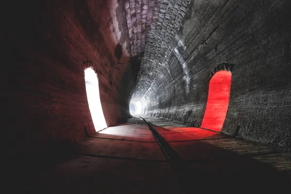 Gran Túnel Abandonado Eslovaquia — Foto de Stock