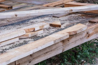 İnşaat detayları kiriş çerçeve ev büyük vinç türünü destekleyen ahşap