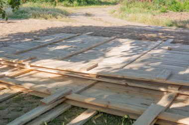 Ahşap formworks çit. Kalıp Vakfı ahşap çit için.