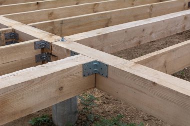 Konut çerçeve derleme. Türü bir çerçeve ev konut bina taban kurulumu.