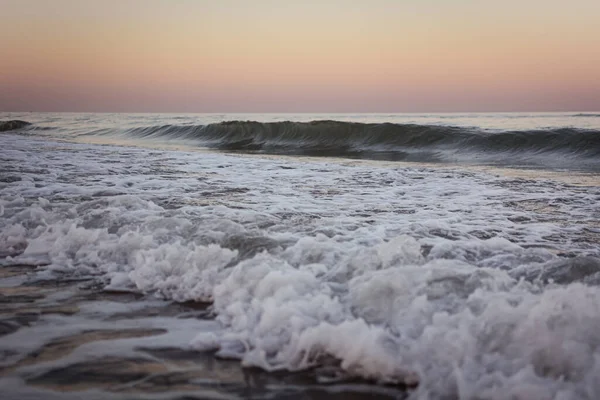 Mare Acqua Spiaggia Con Onde Vista Dell Acqua Mare Con — Foto Stock